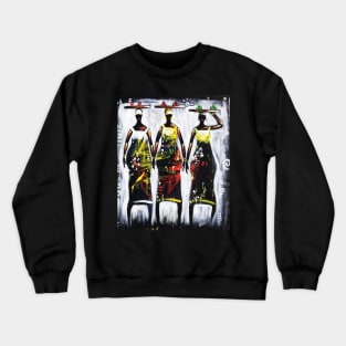 African Women Artwork, Black History Art Crewneck Sweatshirt